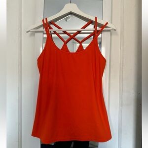 OLD NAVY NEON ORANGE WORKOUT TOP